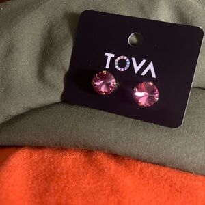 NWT TOVA Violet Rosaline Studs